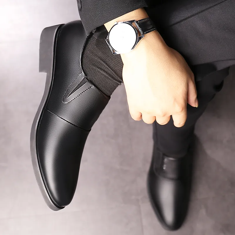 Bindu Dress Shoes Men Low Top Black-1