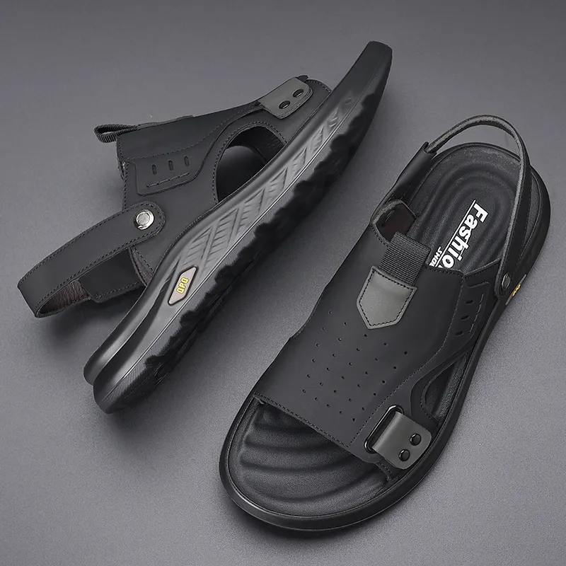 Bindu Beach Sandals Men Gray-3