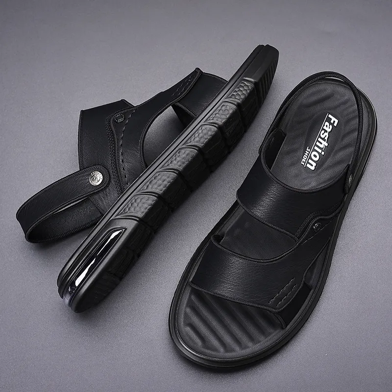 Bindu Beach Sandals Men Black/Gray-2