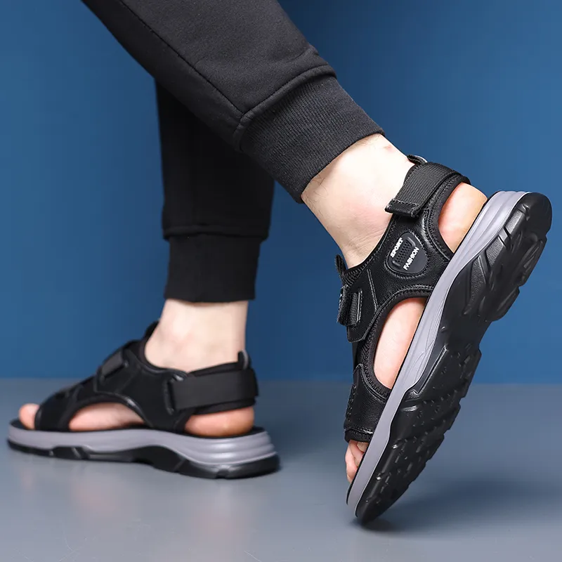 Bindu Beach Sandals Men Black-2