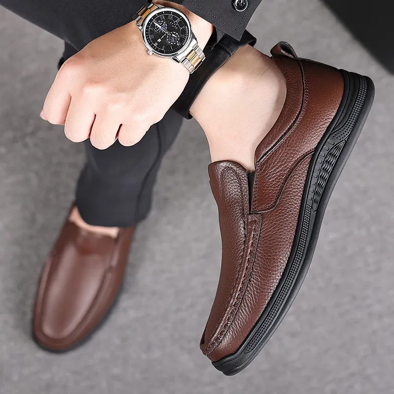 Bindu Casual Leather Shoes Men's-12