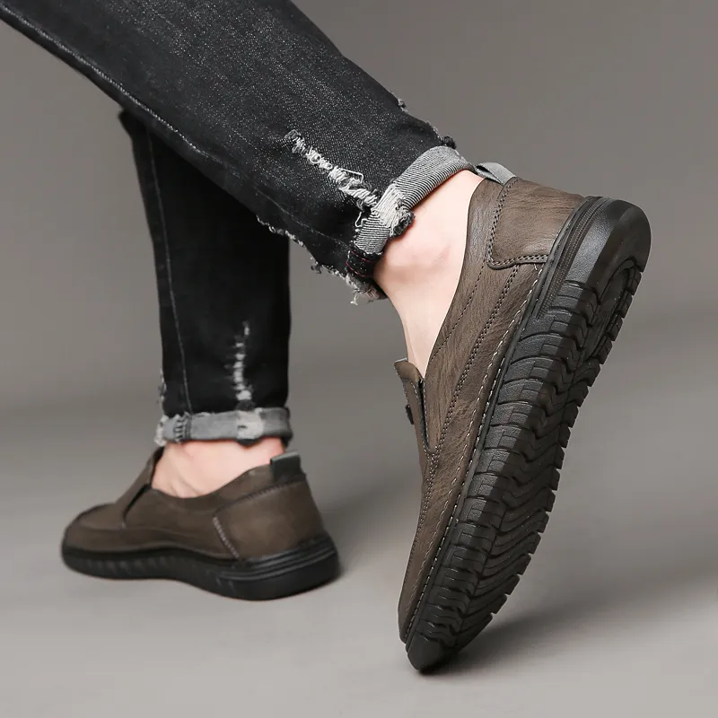 Bindu Business Casual Leather Shoes Men's-5