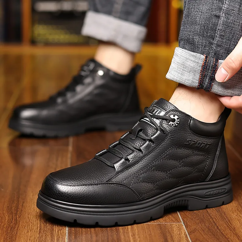 Bindu Mid Top Casual Shoes Men's Black-4