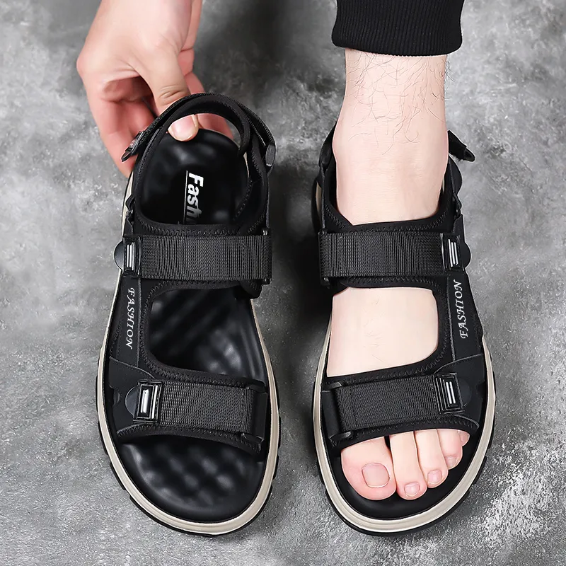 Bindu Beach Sandals Men's Black-1