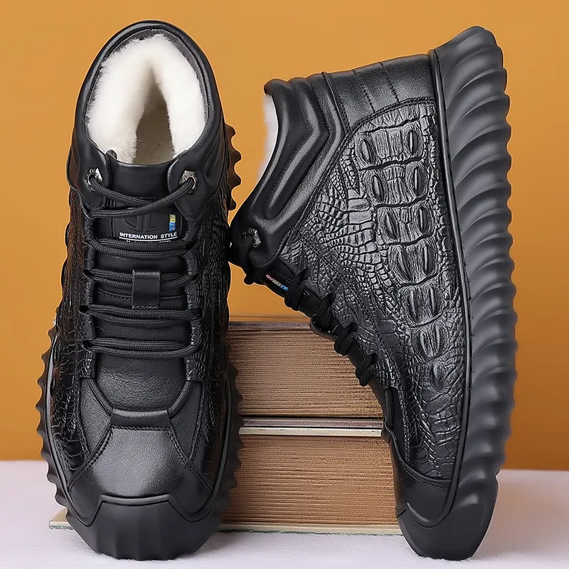Bindu Mid Top Casual Shoes Men's Black-1