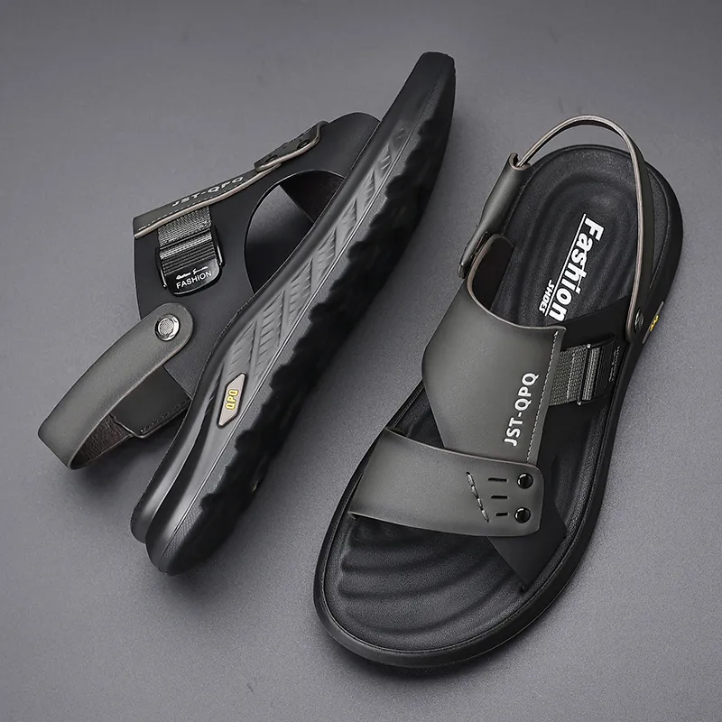 Bindu Beach Sandals Men Black/Gray-9