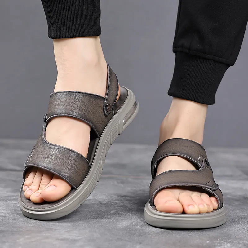 Bindu Beach Sandals Men Black/Gray-2