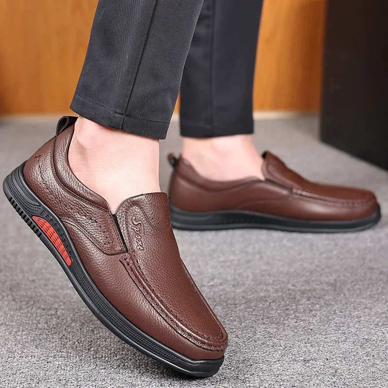 Bindu Casual Leather Shoes Men's-11