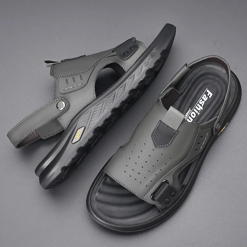 Bindu Beach Sandals Men Gray-9