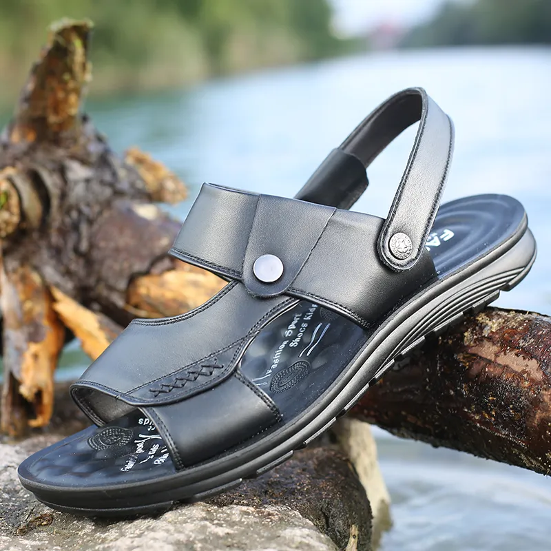 Bindu Beach Sandals Men Brown-5
