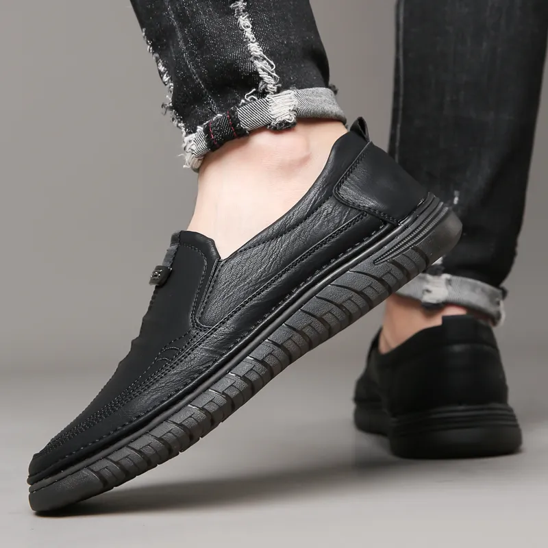 Bindu Business Casual Leather Shoes Men's-3