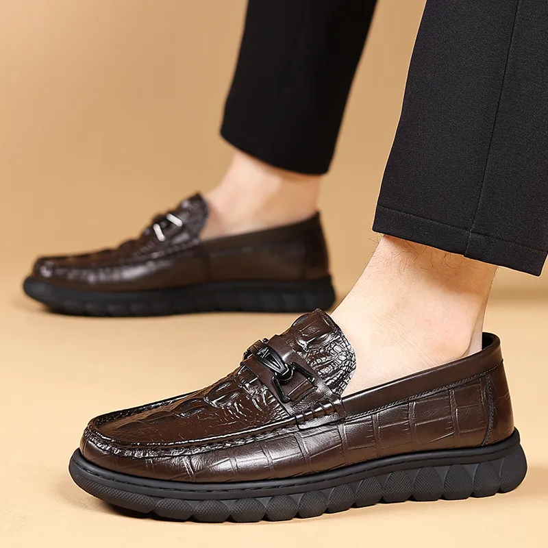 Bindu Men's Casual Shoes Men Low Top Black/Brown-10