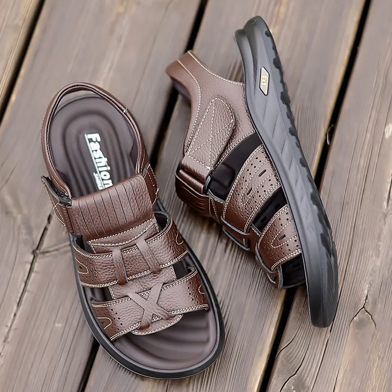 Bindu Beach Sandals Men Black/Brown-9