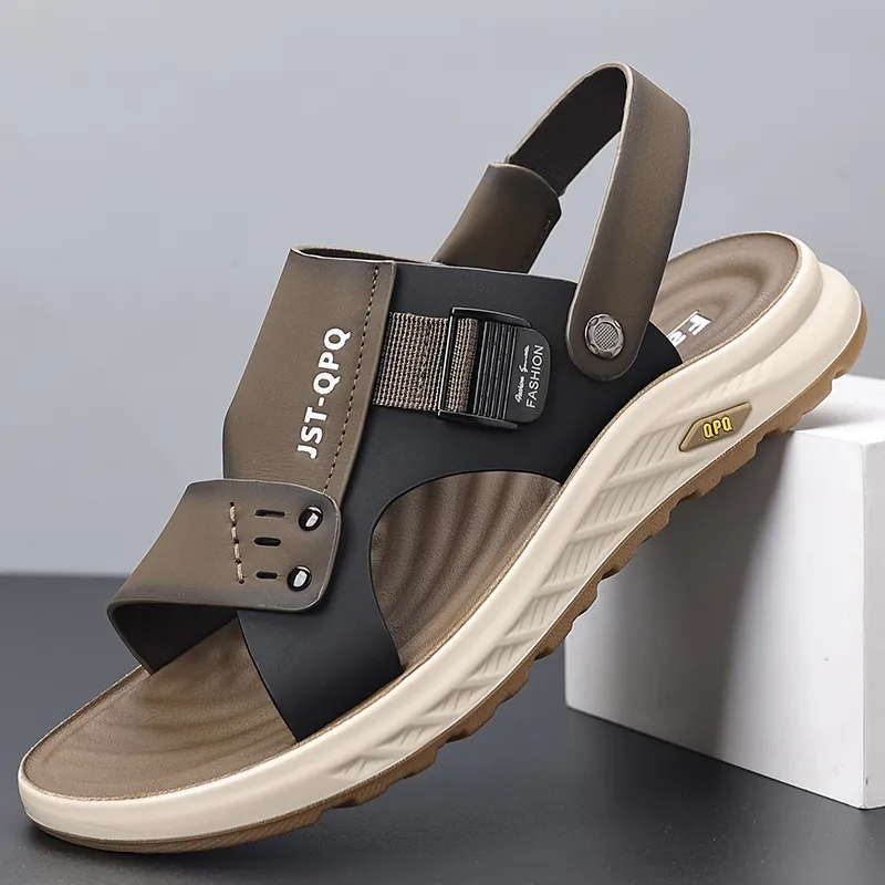 Bindu Beach Sandals Men Black/Gray-13