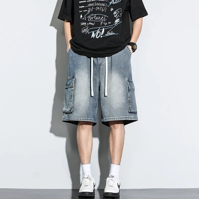 AMBER LIGHT Denim Shorts Unisex-3