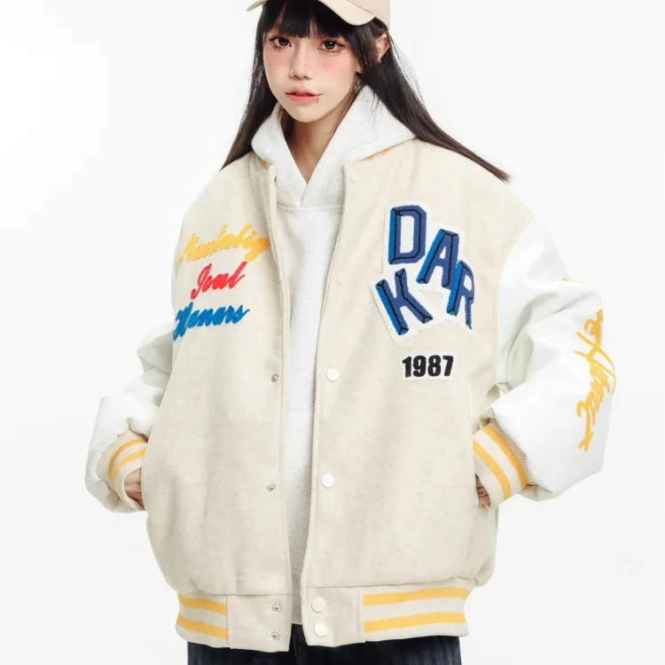 AMBER LIGHT Baseball Jacket Unisex-7