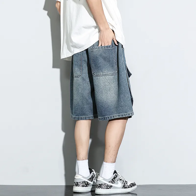 AMBER LIGHT Denim Shorts Unisex-4