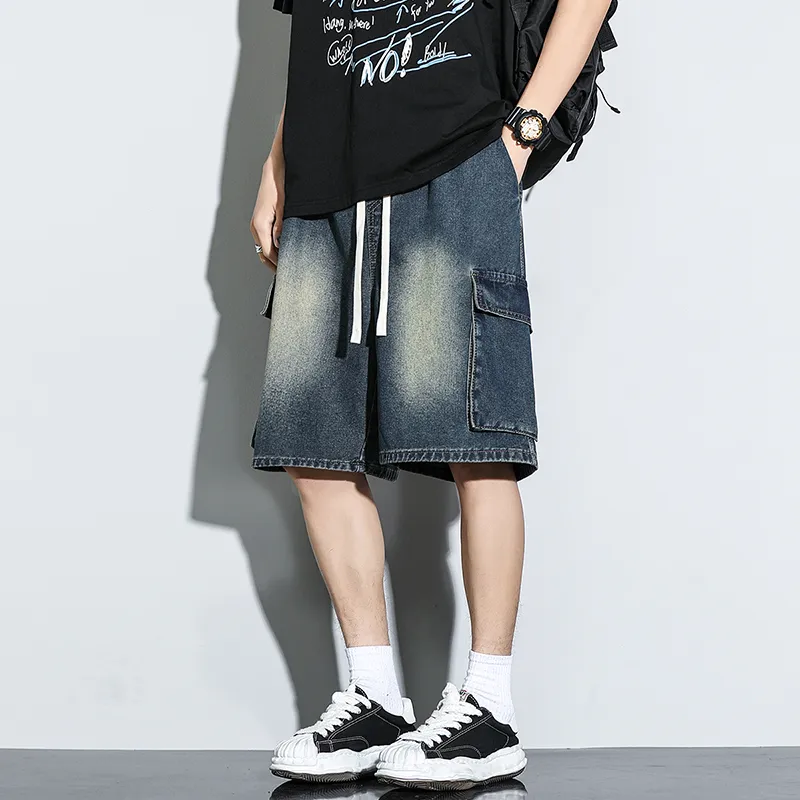 AMBER LIGHT Denim Shorts Unisex-9