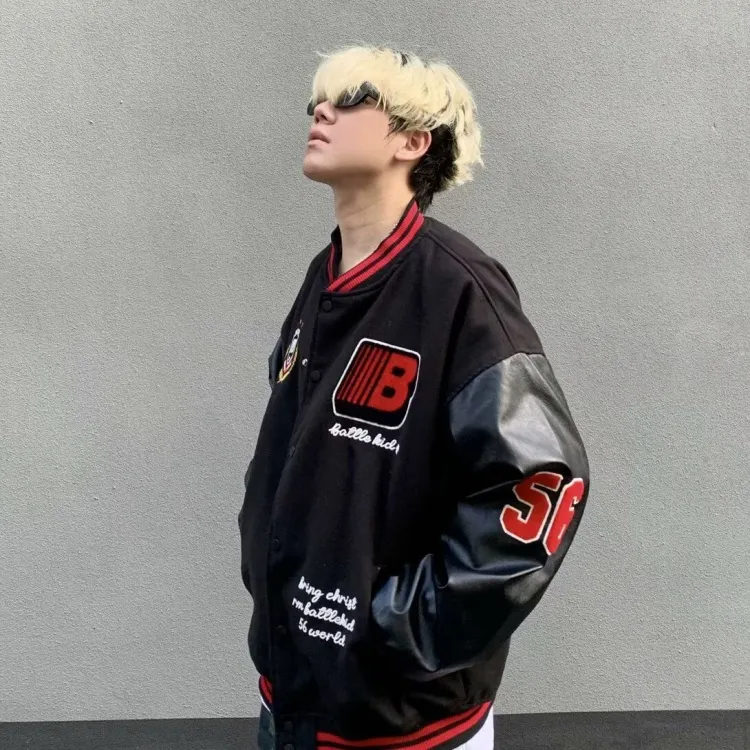 AMBER LIGHT Baseball Jacket Unisex-3