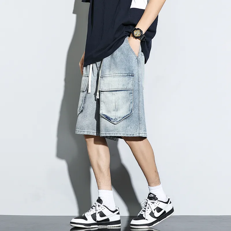 AMBER LIGHT Denim Shorts Unisex-8