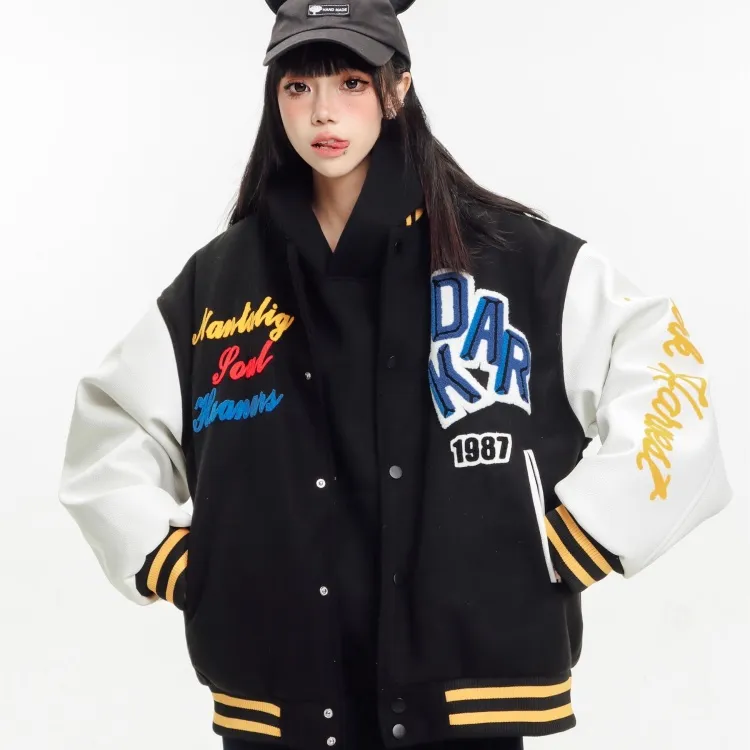 AMBER LIGHT Baseball Jacket Unisex-3