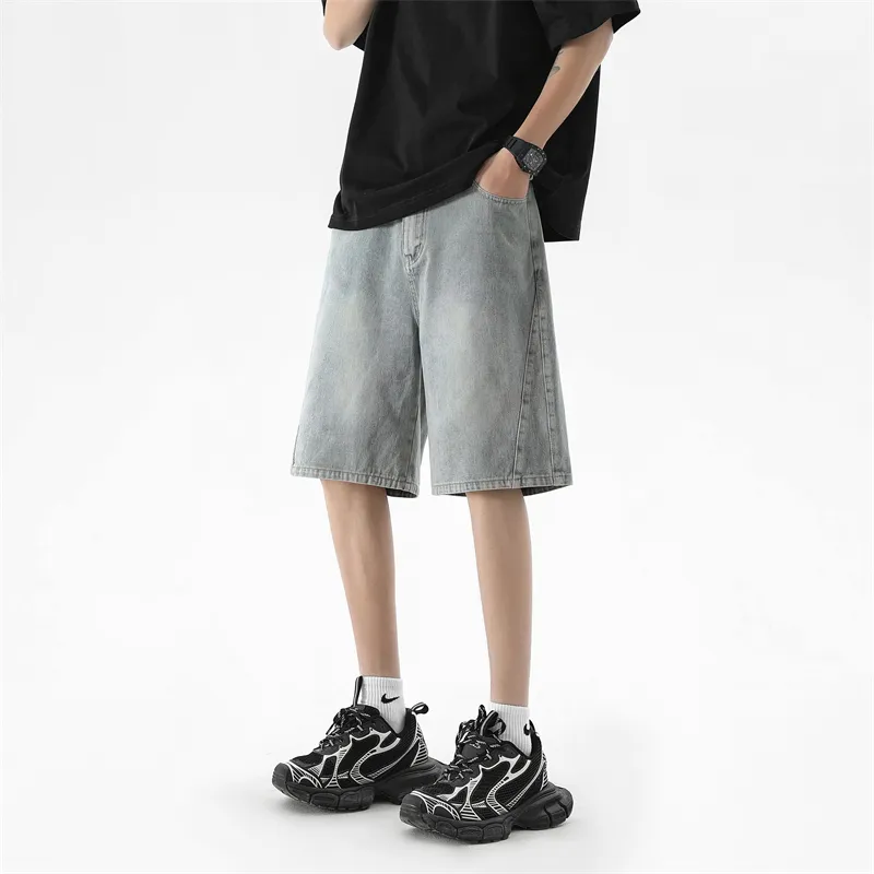 AMBER LIGHT Summer Denim Shorts Unisex-4