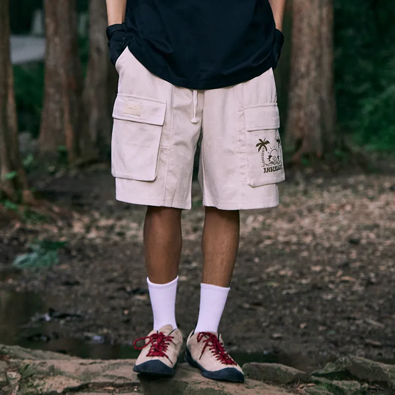 AMBER LIGHT AMBER LIGHT Mountain Outdoor Cargo Shorts Unisex-8