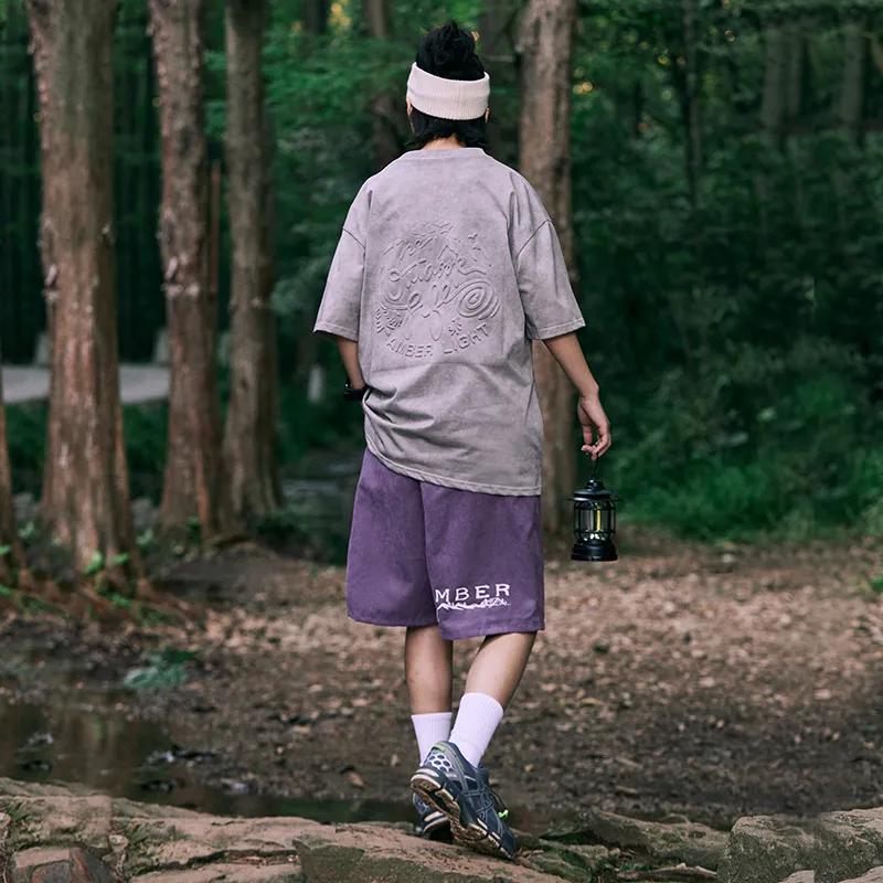 AMBER LIGHT AMBER LIGHT Mountain Outdoor Casual Shorts Unisex-9