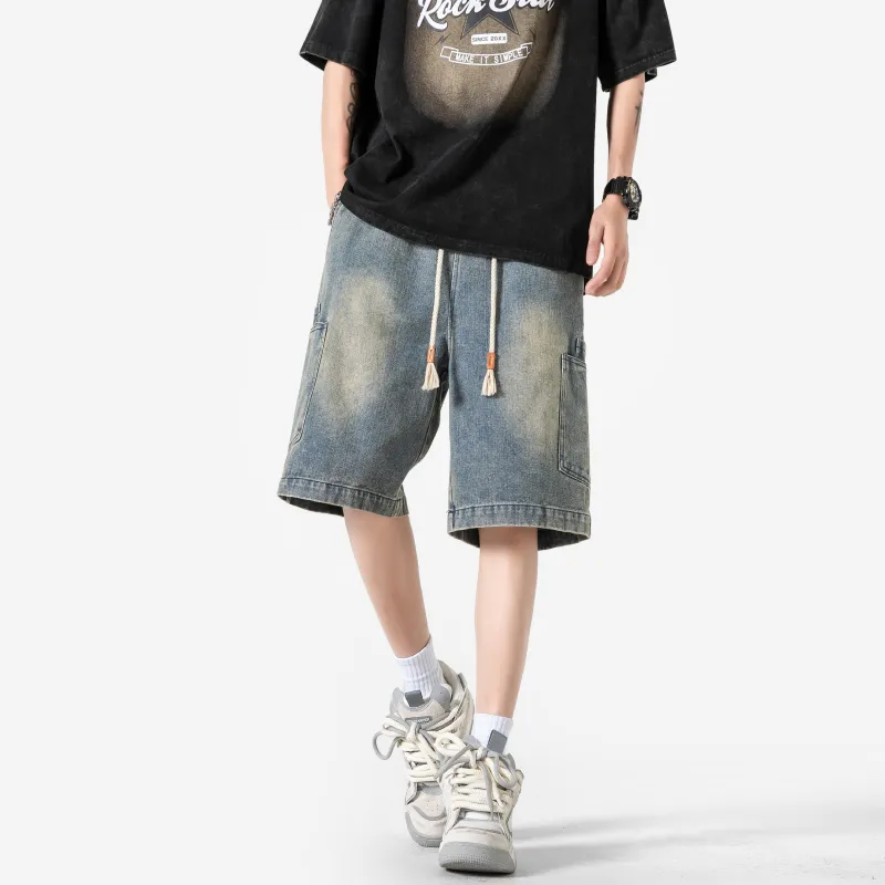 AMBER LIGHT Denim Shorts Unisex-10