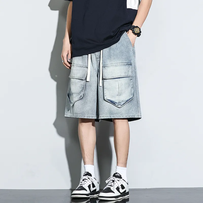 AMBER LIGHT Denim Shorts Unisex-7