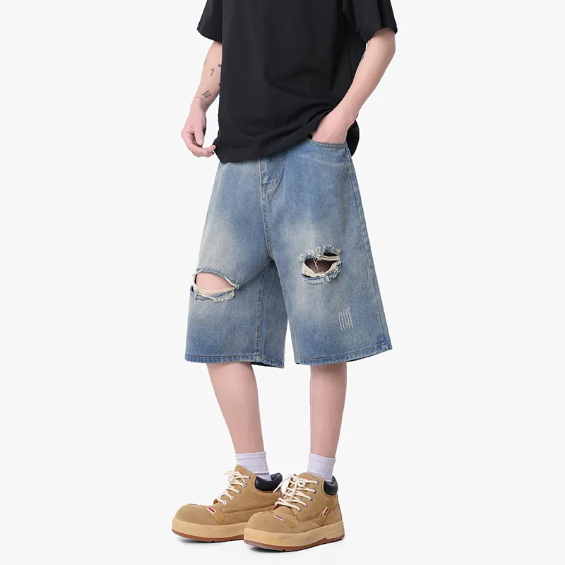 AMBER LIGHT Denim Shorts Unisex-2