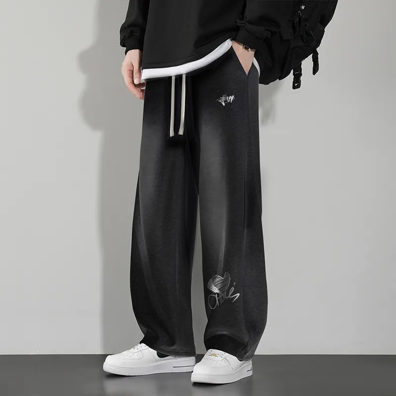 AMBER LIGHT Casual Pants Unisex Black-4
