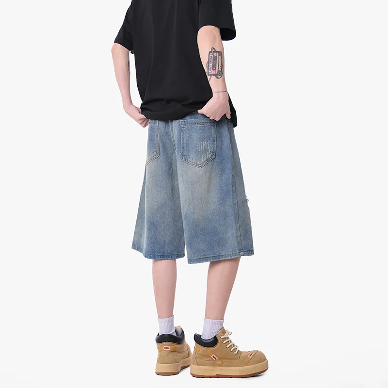 AMBER LIGHT Denim Shorts Unisex-3