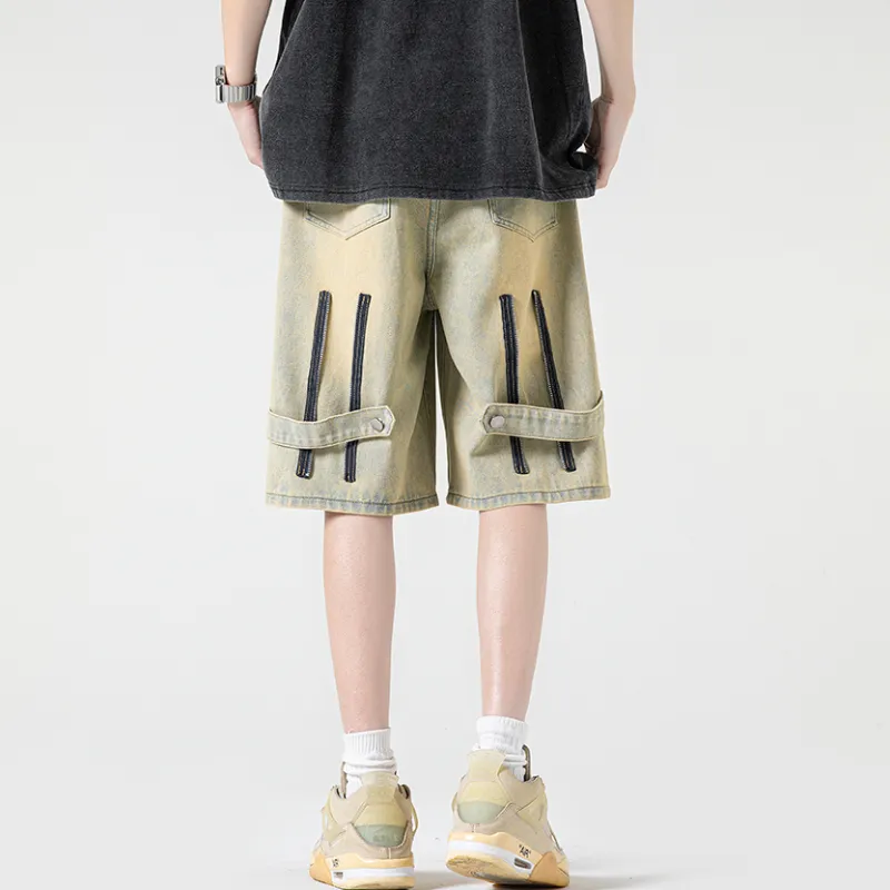 AMBER LIGHT Denim Shorts Unisex-7
