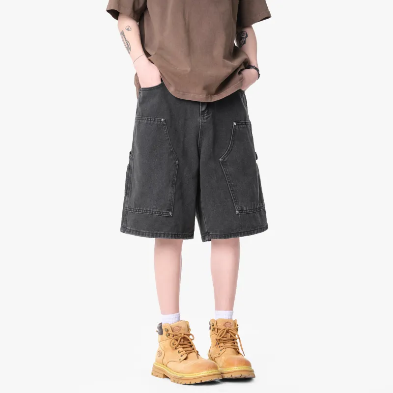AMBER LIGHT Denim Shorts Unisex-6