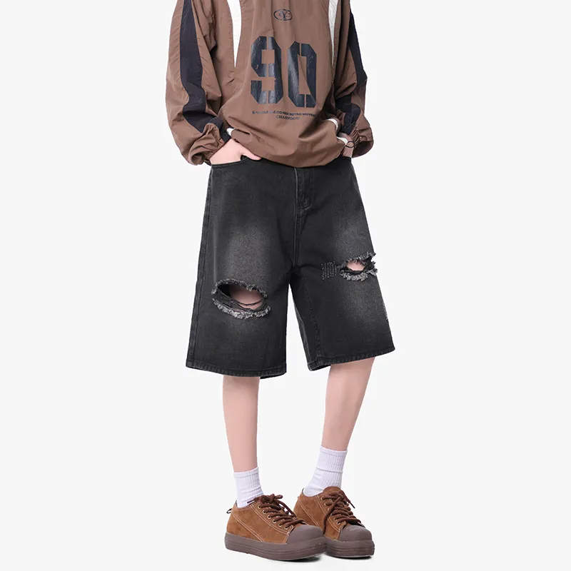 AMBER LIGHT Denim Shorts Unisex-9