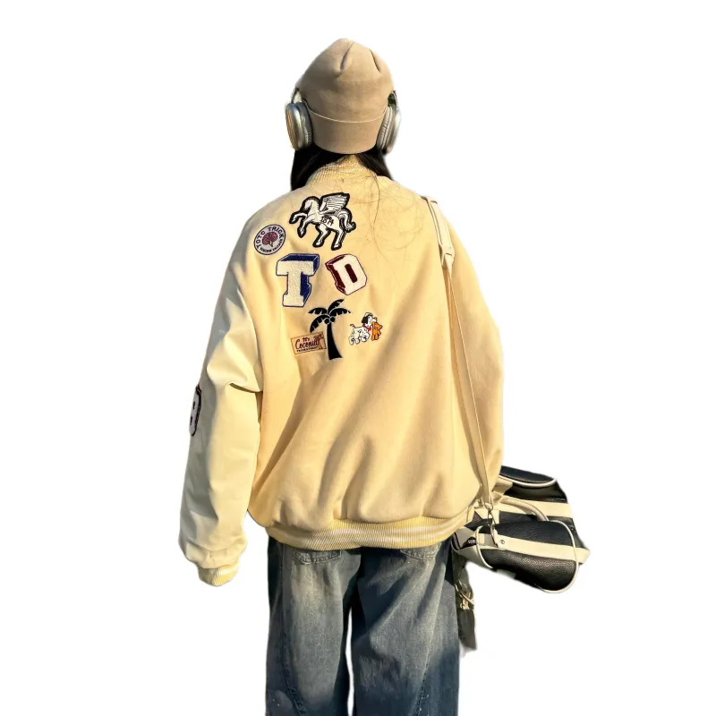 AMBER LIGHT Baseball Jacket Unisex-3