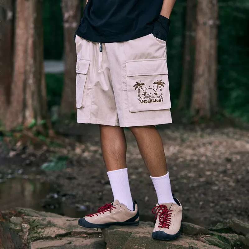 AMBER LIGHT AMBER LIGHT Mountain Outdoor Cargo Shorts Unisex-12