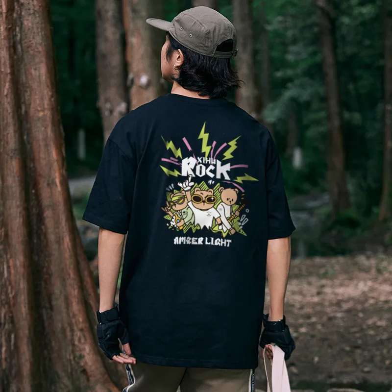 AMBER LIGHT AMBER LIGHT X XIHU ROCK Co branded Series T Shirts Unisex-5