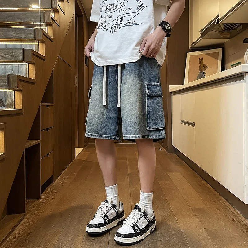 AMBER LIGHT Denim Shorts Unisex-6