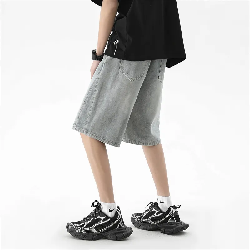 AMBER LIGHT Summer Denim Shorts Unisex-5