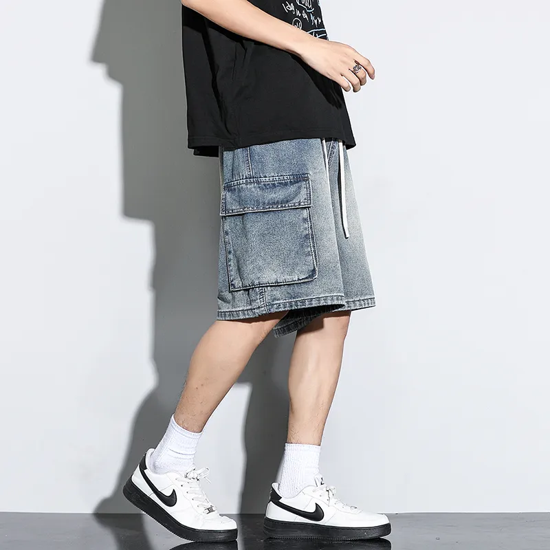 AMBER LIGHT Denim Shorts Unisex-4