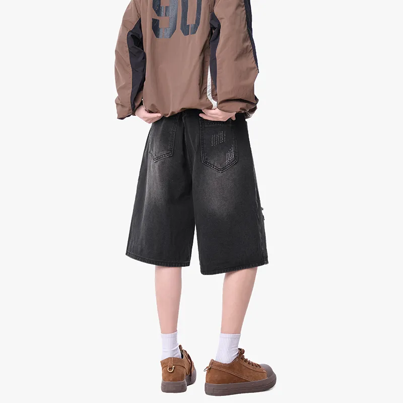 AMBER LIGHT Denim Shorts Unisex-8