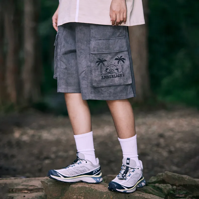 AMBER LIGHT AMBER LIGHT Mountain Outdoor Cargo Shorts Unisex-18