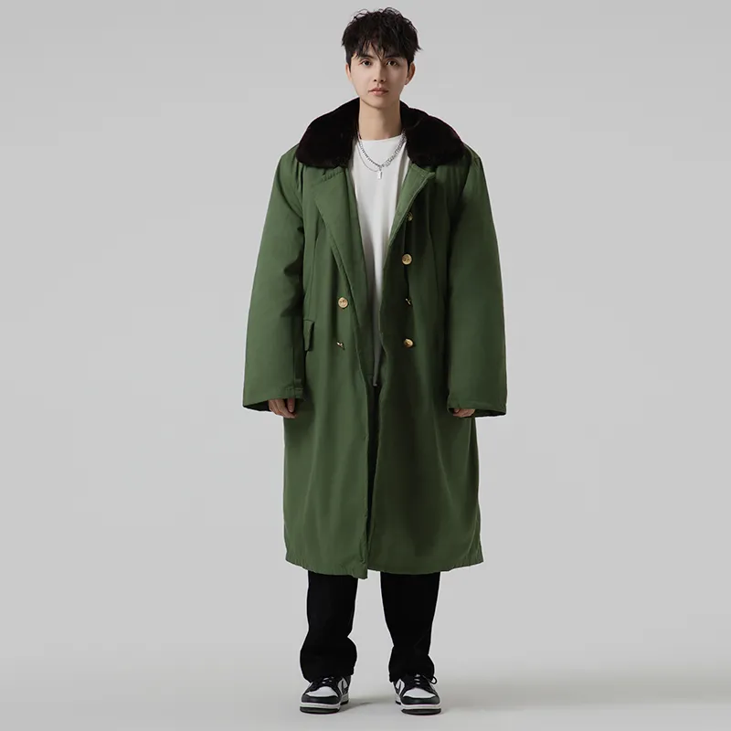 AMBER LIGHT Coats Unisex Army Green-4