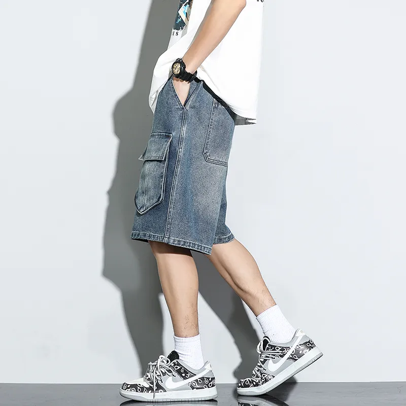 AMBER LIGHT Denim Shorts Unisex-3