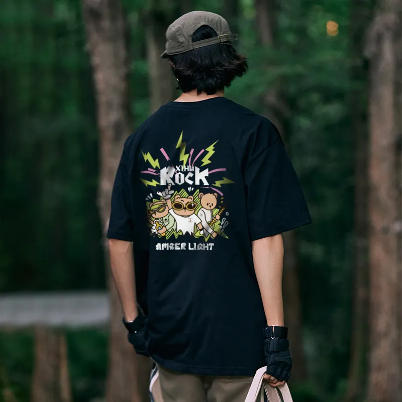 AMBER LIGHT AMBER LIGHT X XIHU ROCK Co branded Series T Shirts Unisex-6