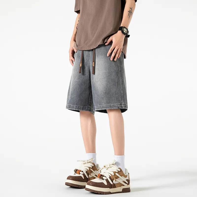 AMBER LIGHT Denim Shorts Unisex-3