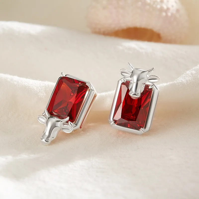 DAISY BEAUTY S925 Silver Stud Earrings Women's-4