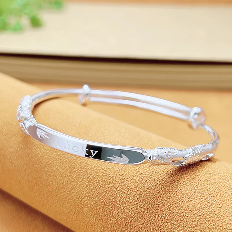 DAISY BEAUTY S999 Fine Silver Bangles Women's-1